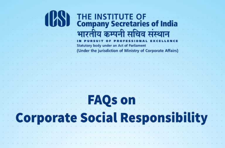 Csr Faq FAQs issued by ICSI - CSR